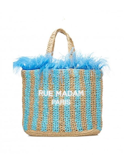 BORSA WAKIKI T CON PIUME RUE MADAM | 1040AZZURRA